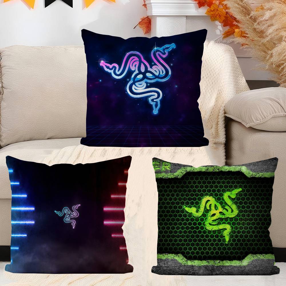 R-RazerS Logo Kissenbezug Zoll Bauernhausdekor Zuhause Wurfkissenbezüge Für Couchdekorationen