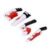 4pcs Halloween Cat Catnip Toys Built in Crinkle Paper Dual Sensory Stimulation Interactive Horror Teething Chew Plush