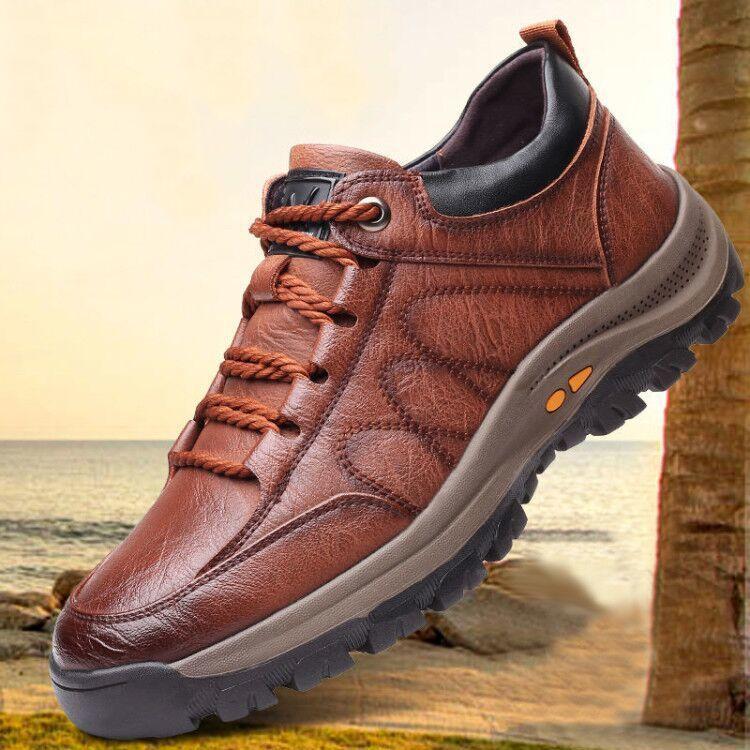 Large Men's Casual Shoes for Autumn and Winter 2023 New Outdoor Hiking Shoes with Low Cut