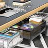 Non-Drilling Under Desk Drawer Storage Box Large Capacity Invisible Hanging Type Factory Office Desk Organizer