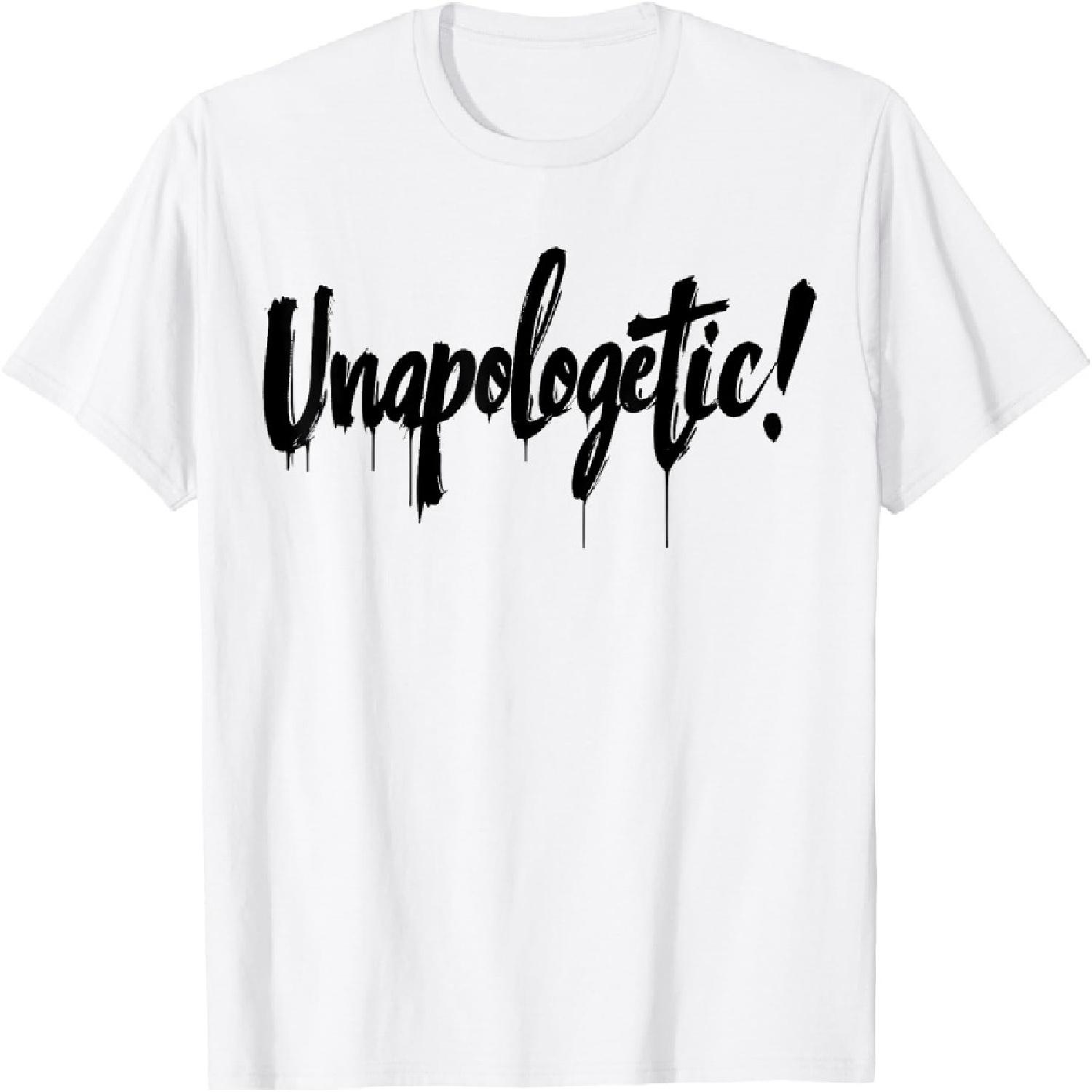 Unapologetic Graffiti Street Art Handstyle Statement T-Shirt XXXXXL белый