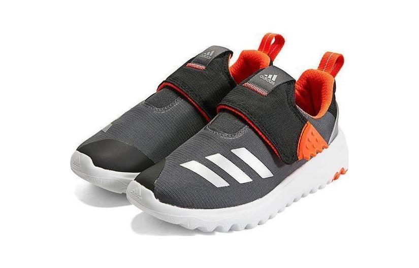 adidas Suru365 Low Top Kids Lifestyle Shoes Gray Silver Orange Children Aged 3 7 Years Old HP7727
