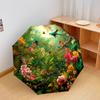 1 PC Automatic Folding Umbrella - Macaw Pattern, Portable & Foldable Design with 8 Ribs, Christmas Birthday Gifts