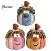 Soft Fabric Ornaments for Living Room Whimsical Patchwork Pumpkin, Pumpkin Table Decor, Cute Smiling Face Unique Handmade Gifts Autumn Harvest