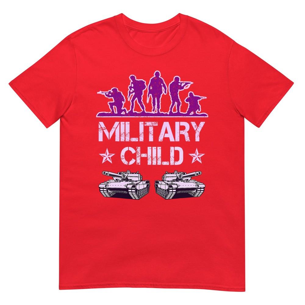 Military Child Month For Kids Purple Up Camo Military Child TShirt S
