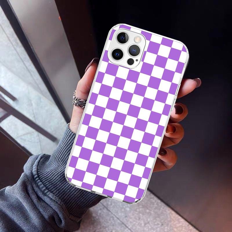 Retro Classic Chess Board Grid Phone Case For iPhone 17 Air 11 13 Mini 14 15 Plus 16 12 Pro Max 16E SE 7 8 Pattern Soft TPU Back