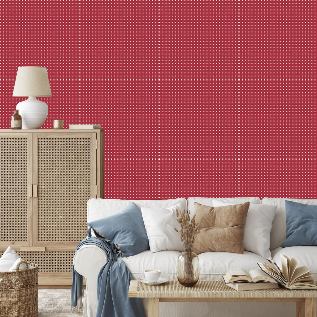 Red Dots Wallpaper, Red Center for Living Room and Bedroom 50x1000