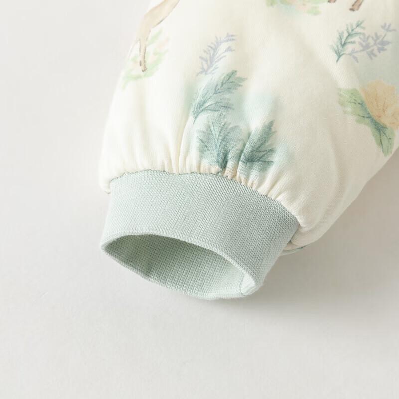 DAVE & BELLA Unisex Baby Antibacterial Quilted Romper