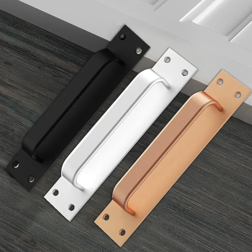 Door Handle Aluminum Alloy Door Handle Window Cabinet Balcony Sliding Door Pulls Punch-free Pulls Closet Furniture Hardware