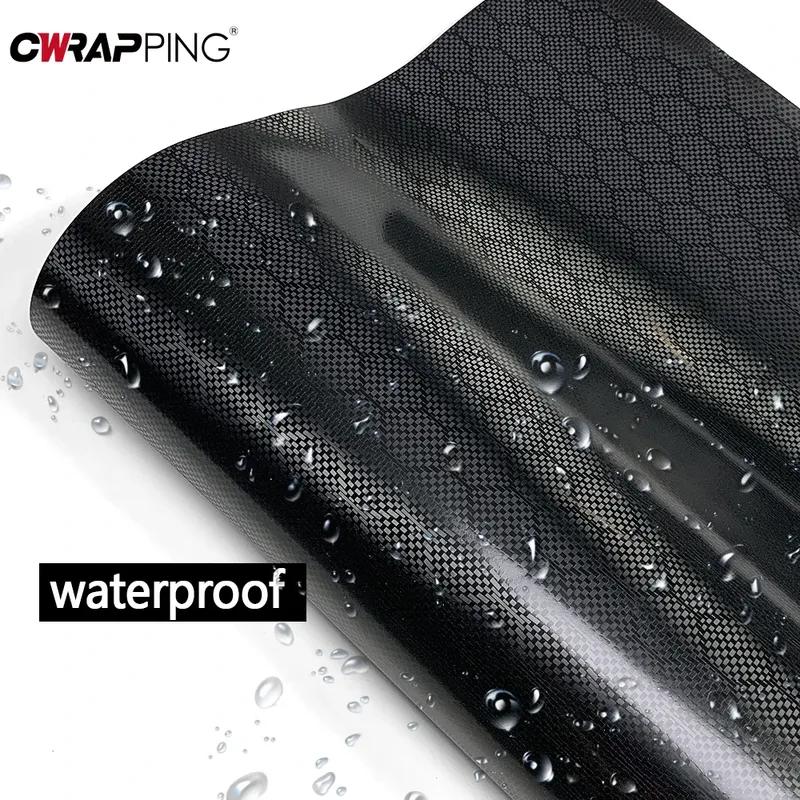 Car Forged Diamond Carbon Fiber Wrap Film Waterproof Air Release DIY Stickers Car Body Color Change Stickers for Auto Motorcycle