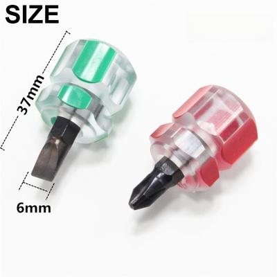 Flat Cross Head Screwdrivers for Household Repair Tool Mini  Screwdriver Short Handle Portable Screwdriver Tool