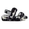 UGG Oh Yeah Plush Comfortable Versatile Beach Sandals Women Sandals Black 1122555-BLK