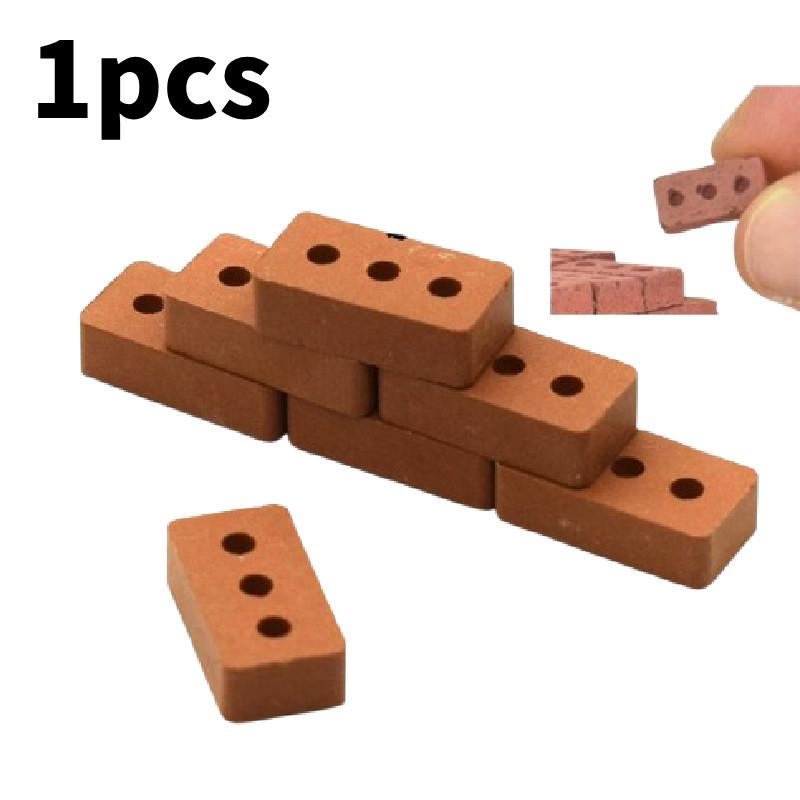 

Красный Кирпич Сделай Сам Микро Ландшафт Архитектурный Строительный Блок Игрушки Модель Подарок Дети