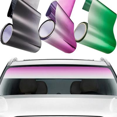 Χρωματιστή Κλίση Αυτοκόλλητο Ηλιακής Μεμβράνης Παρμπρίζ Αυτοκινήτου Αντι-UV Προστασία Ιδιωτικότητας Θερμομόνωση Σκίαση Παραθύρου Αυτοκόλλητα Φιμέ Περιτύλιγμα PET Οχήματος
