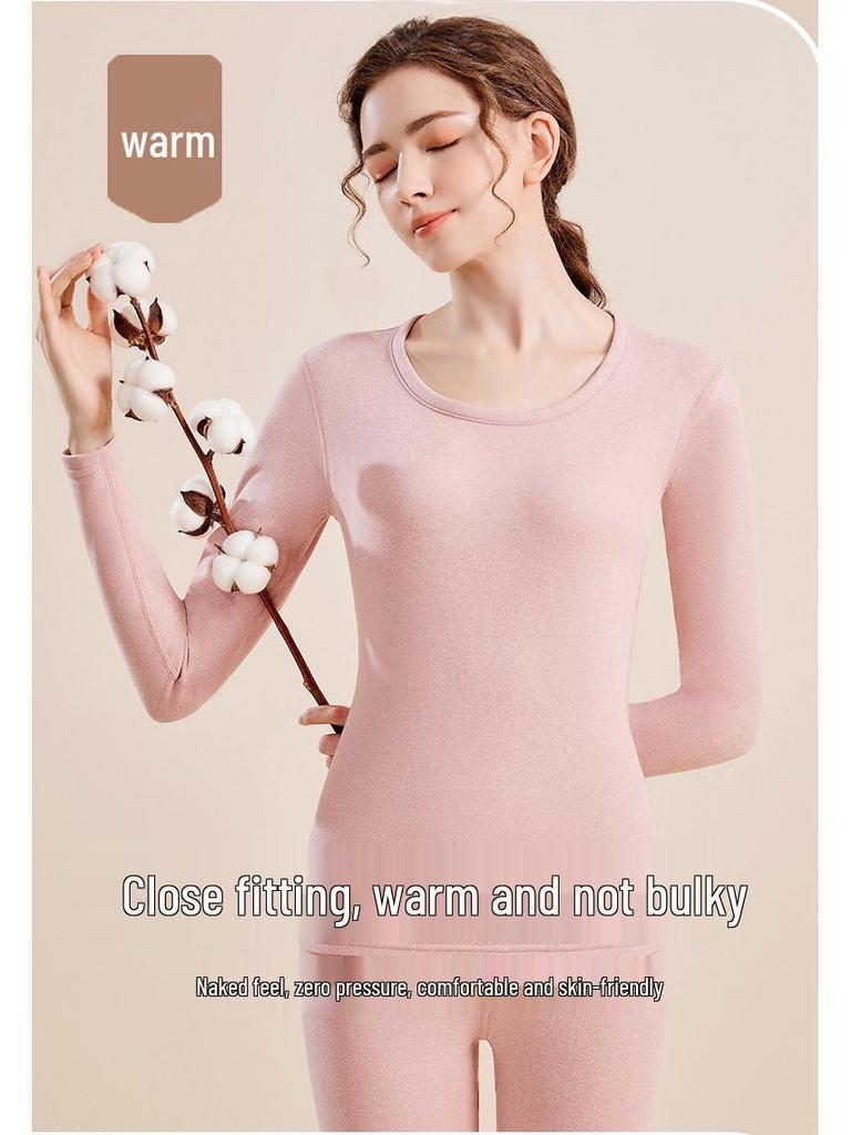 Mink Velvet Cashmere Silk Thermal Underwear Set for Men & Women - Autumn/Winter