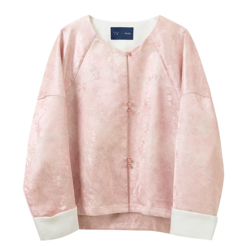 Women s Floral Jacquard Cardigan M
