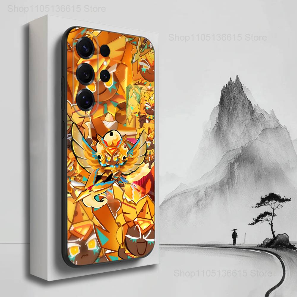 C-Cookie R-Run K-Kingdom Phone Case For Samsung S22,S21,S20,S10,S9,S25,S24,S23,Ultra,FE,Plus,Lite,Soft Silicone Black SamsungS235G