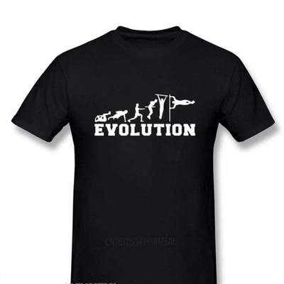 Evolution Calisthenics T-Shirt Vintage Lustig Geburtstag Baumwolle Kurzarm T-Shirts Lässig Rundhals Tops Tees Hip Hop Vintage