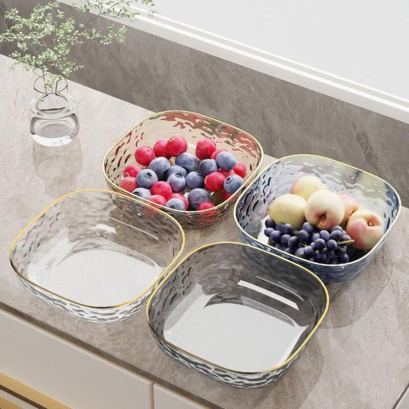 BAILOCK Light Luxury Gold Rim Fruit Plate
