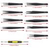 9/10pcs Curved/Straight Design Anti-Static Tweezers Maintenance Tools  Mobile Phone Repair