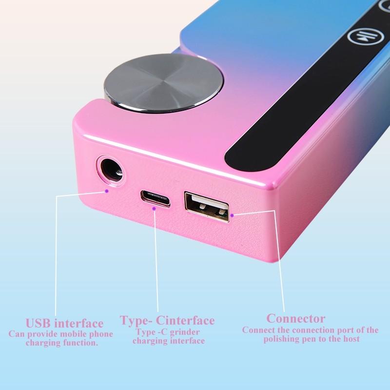 45000RPM Electric Nail Drill Machine Portable Gel Nails Polishing Nail File Rechargeable Home Manicure Salon Nail Sander