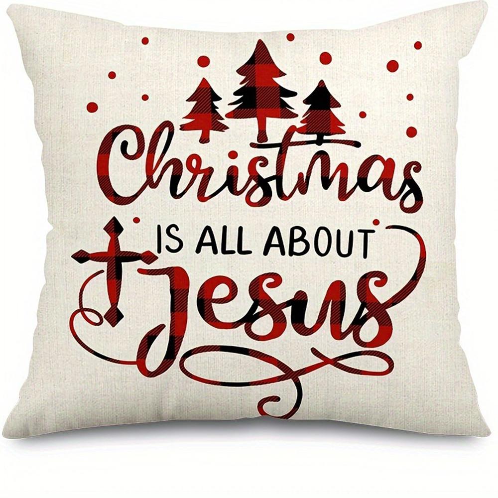 Christmas Decoration Pillowcase Merry Christmas New Year Gift Living Room Sofa Cushion Cover Room Home Decoration