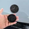 2025 Heiß für Mercedes Benz 57mm Aluminium ABS Auto Flaches Haubenemblem Aufkleber Frontemblem Logo Dekor Zubehör für Mercedes Benz A