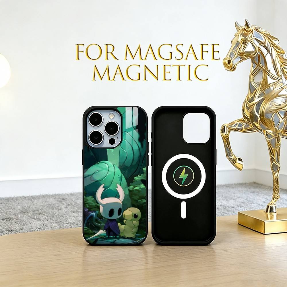 

Hollow Knight Phone Case For iPhone17,16,15,14,13,12,11 Plus,Pro Magnetic with Magsafe Wireless Charging iPhone12ProMax