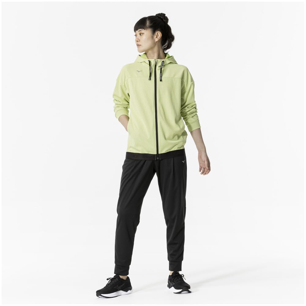 Training Wear Dry Aeroflow Hoody Jacket Parka Highly Ventilated 32MCA870 Luminary Green M [Mizuno] Women's