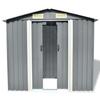 VidaXL Abri de stockage pour jardin Métal Gris 204 x 132 x 186 cm 42983