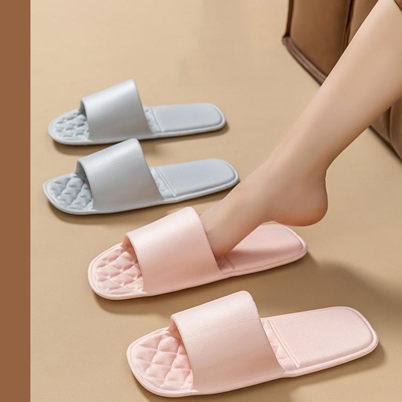 Folding Slippers for Women, Summer Indoor Home Anti Slip EVA Portable Travel Slippers