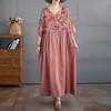 Summer V-neck Dress Plus-size Long Dress