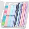 Four Candies Pastel Mechanical Pencil 6-Piece Set 0.5mm 0.7mm 0.9mm Easy Write Middle School Student 360 Leads Eraser Cute Simple Girl Boy Stationery