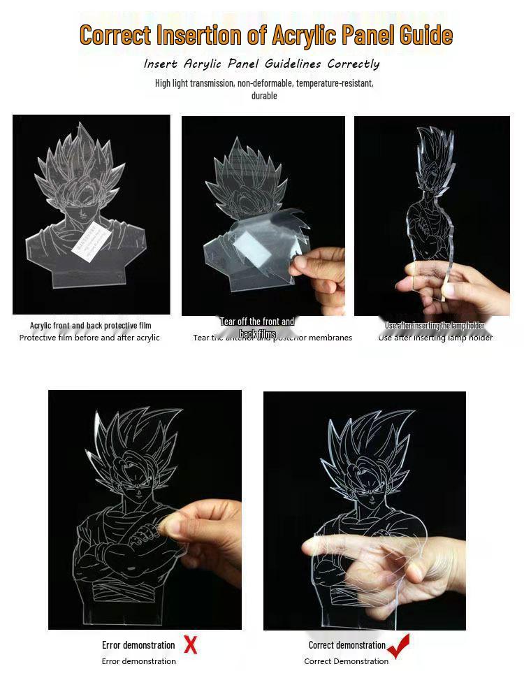 3D Avengers Iron Man & Captain America LED Night Light for Kids