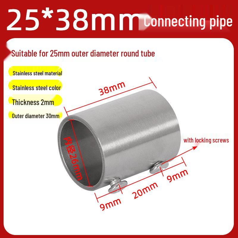 Nerezové konektory pro trubky o průměru 25-51 mm