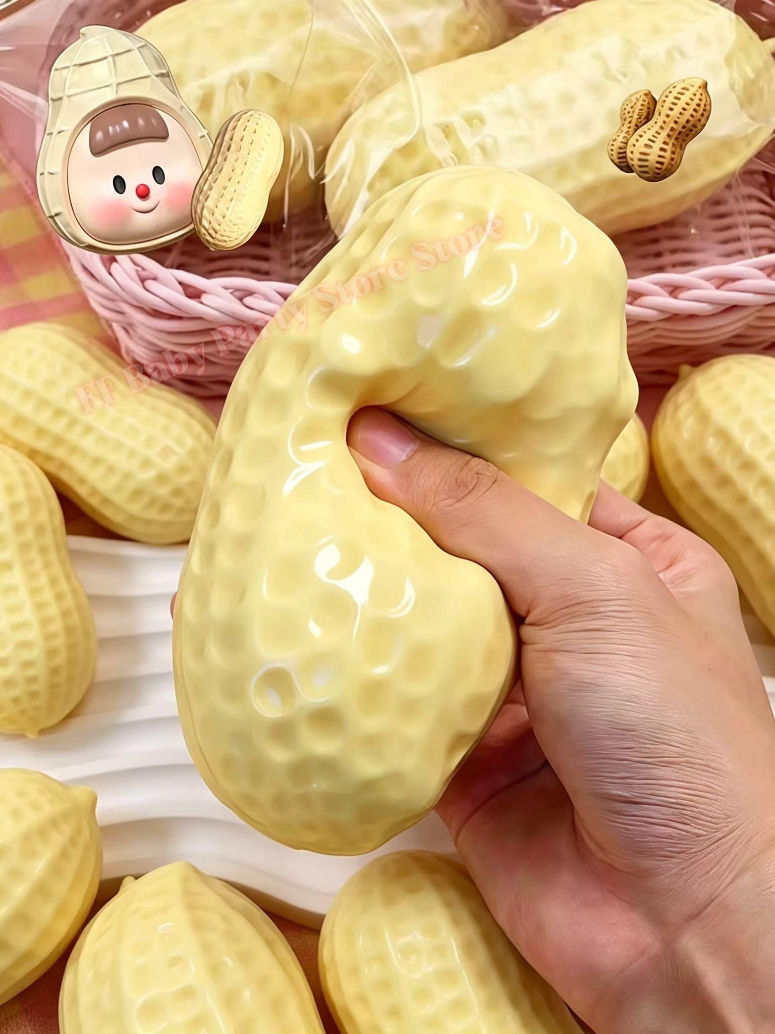Pinda Stressbal Pinda Squishy Speelgoed Boterzacht Gevoel Knijpbal Fidget Speelgoed voor Kinderen Verjaardagscadeaus Feestartikelen 1pc