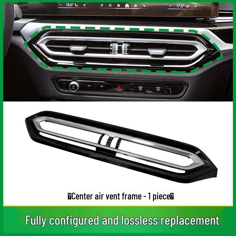 Compatible with BMW 2, 3, and 4 Series A/C Vent Panels; Fits G20, G26, G28, and G42 Grille Frames.