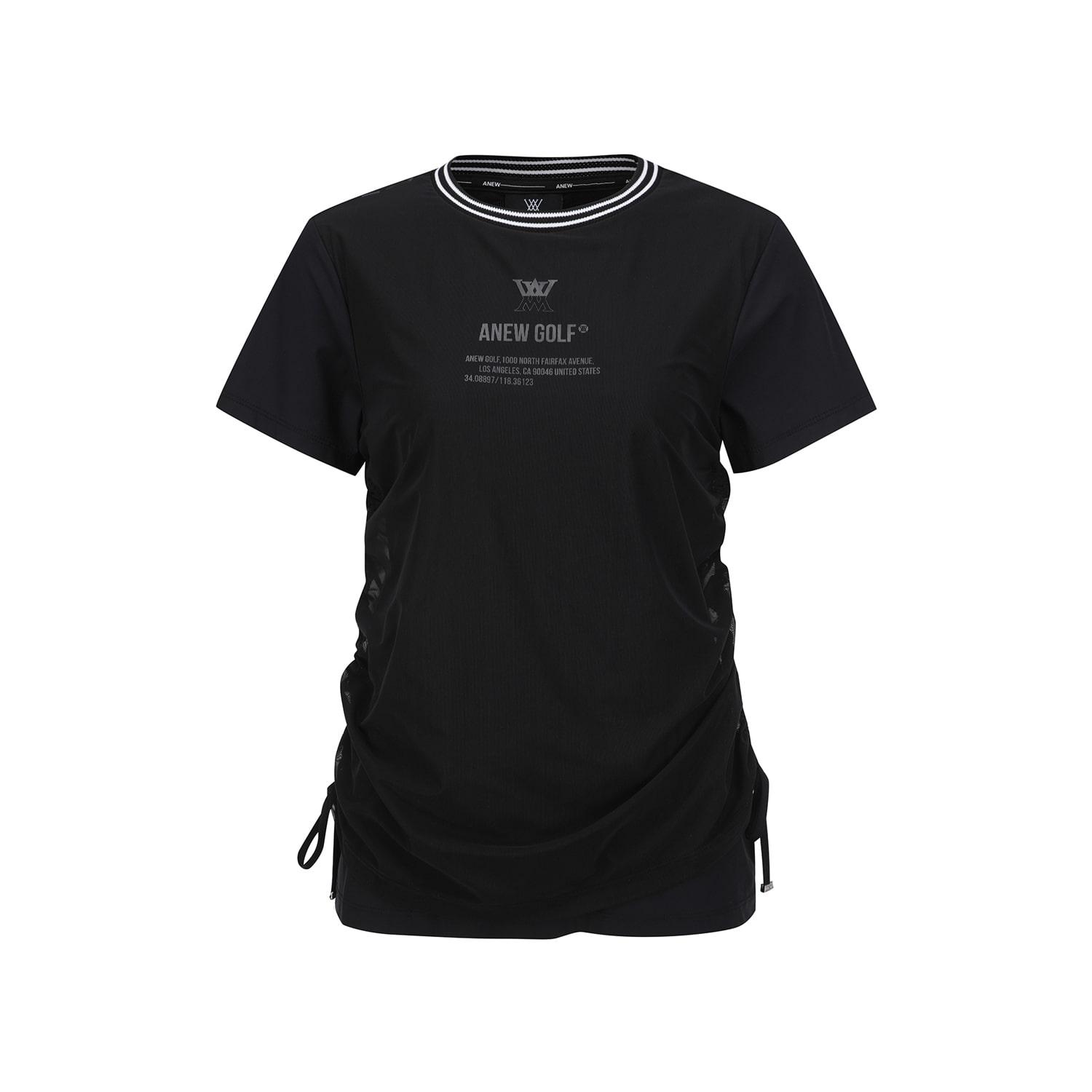 Anew Golf Women Sm Layered Round Short T-Shirt_Bk Xs