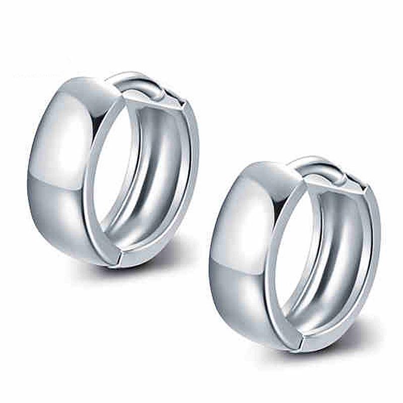 S925 Sterling Silver Round Earring Clasps - Geometric Small, K-Gold Plated, Light Luxury, Japanese-Korean Style Fashionable Women's Earrings