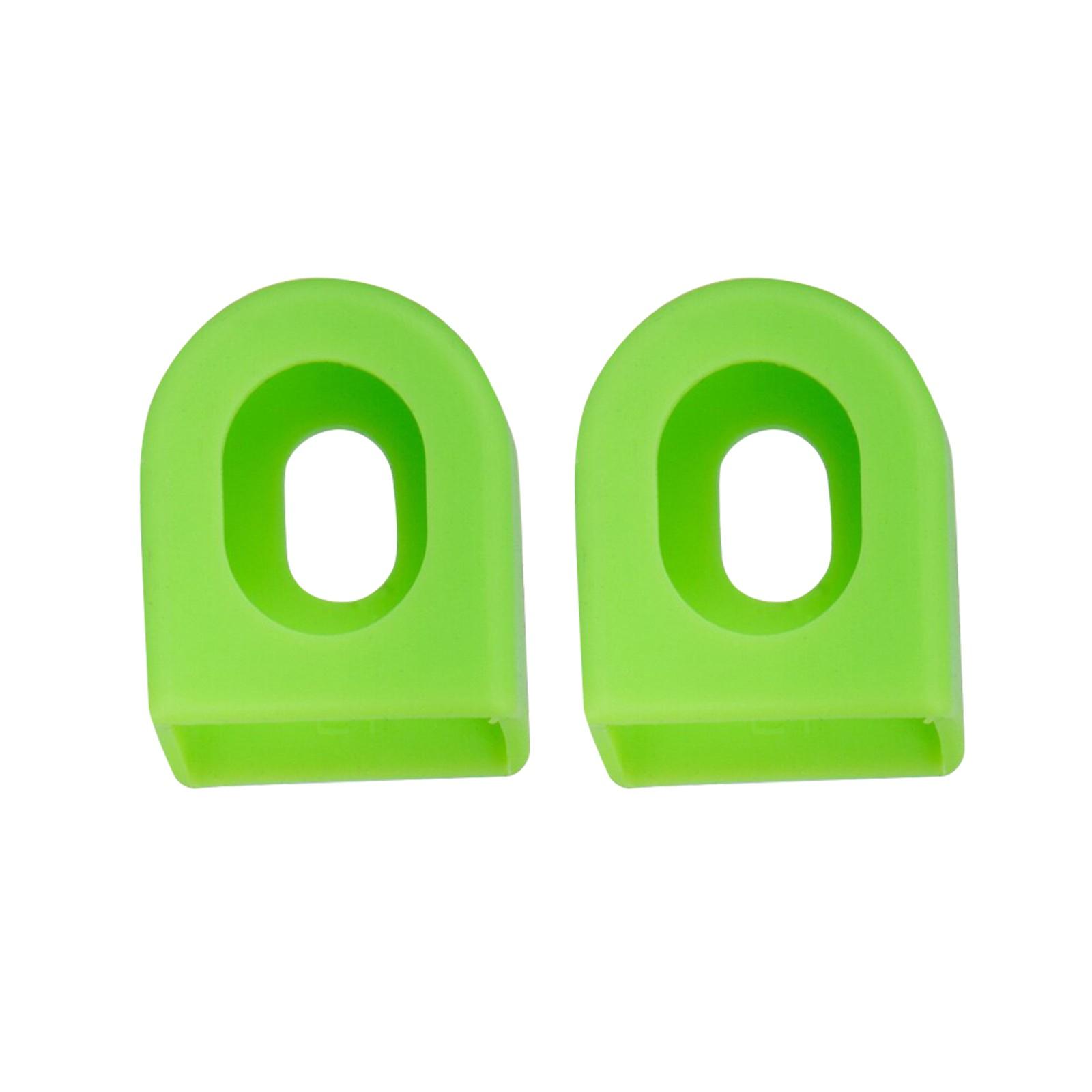 

Mountain Bike Crank Arm Silicone Protective Covers Durable Flexible Non-Slip Silicone Sleeve for Bicycle Crank Arm Protection and Impact Resistance One Size зелений
