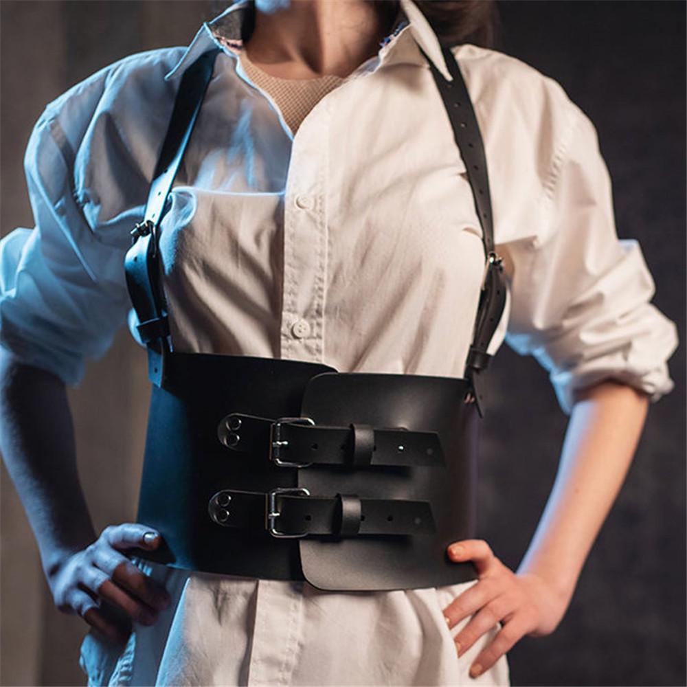 Trendy Women's Leather Performance Belt & Shoulder Strap