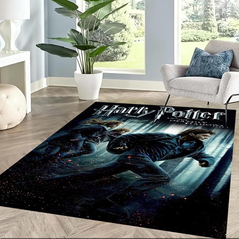 Harry Potter Adventure Square rugs are a great choice for living rooms, bedrooms, home décor, and as gifts.