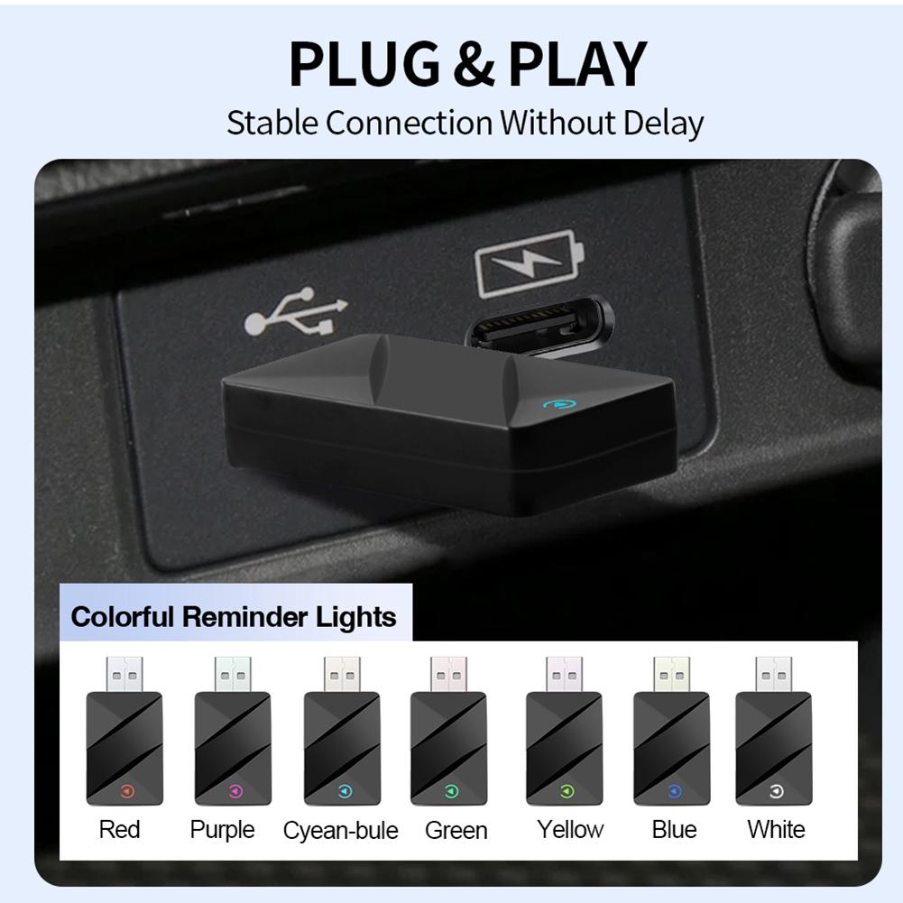 Wired To Wireless Carplay & Android Auto Car Intelligent Systems USB Auto Connect for OEM Wired CarPlay Android Auto Car Systems