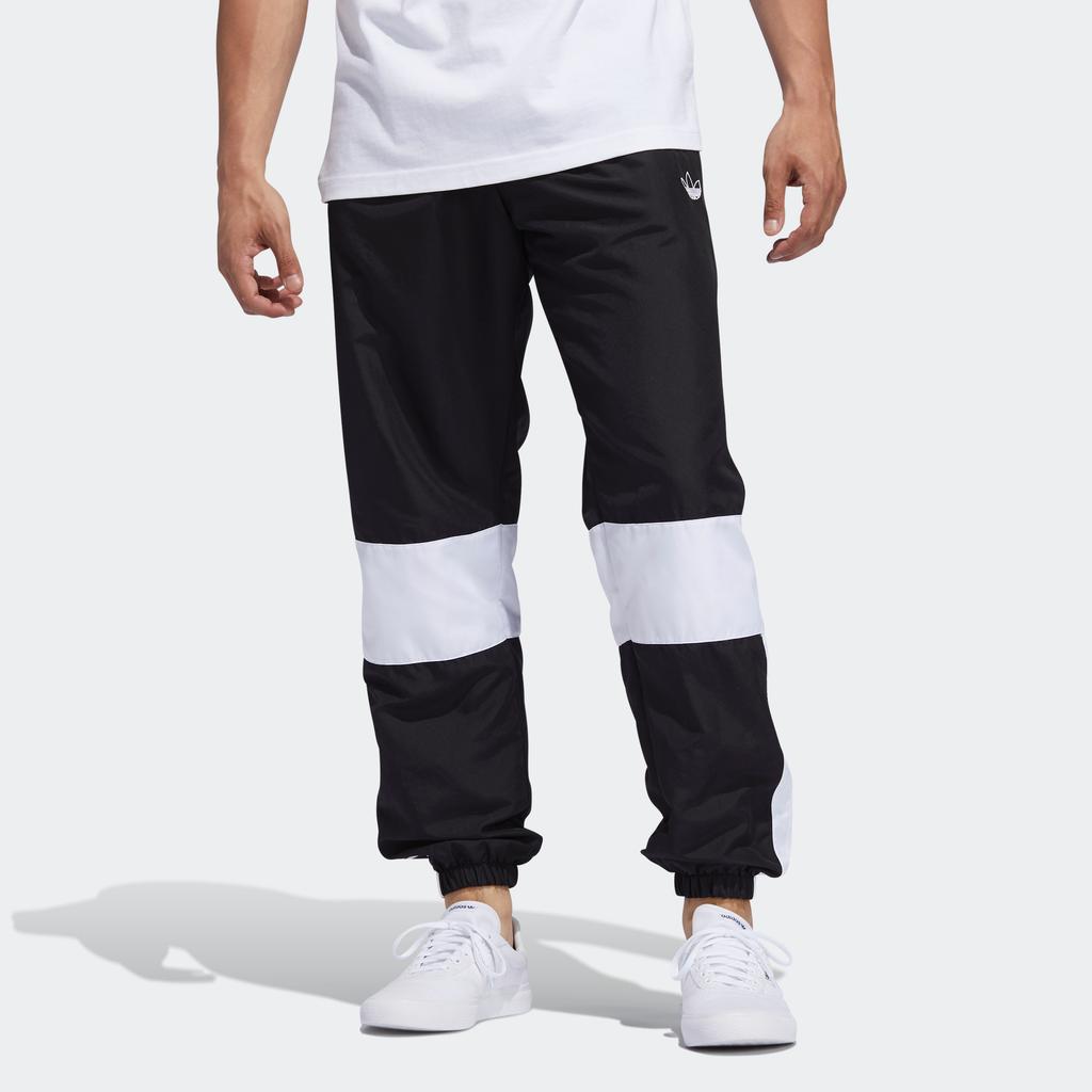 adidas Originals Asymm Track Vintage Splice Loose Athletic Pants Men Bottoms Black ED6244