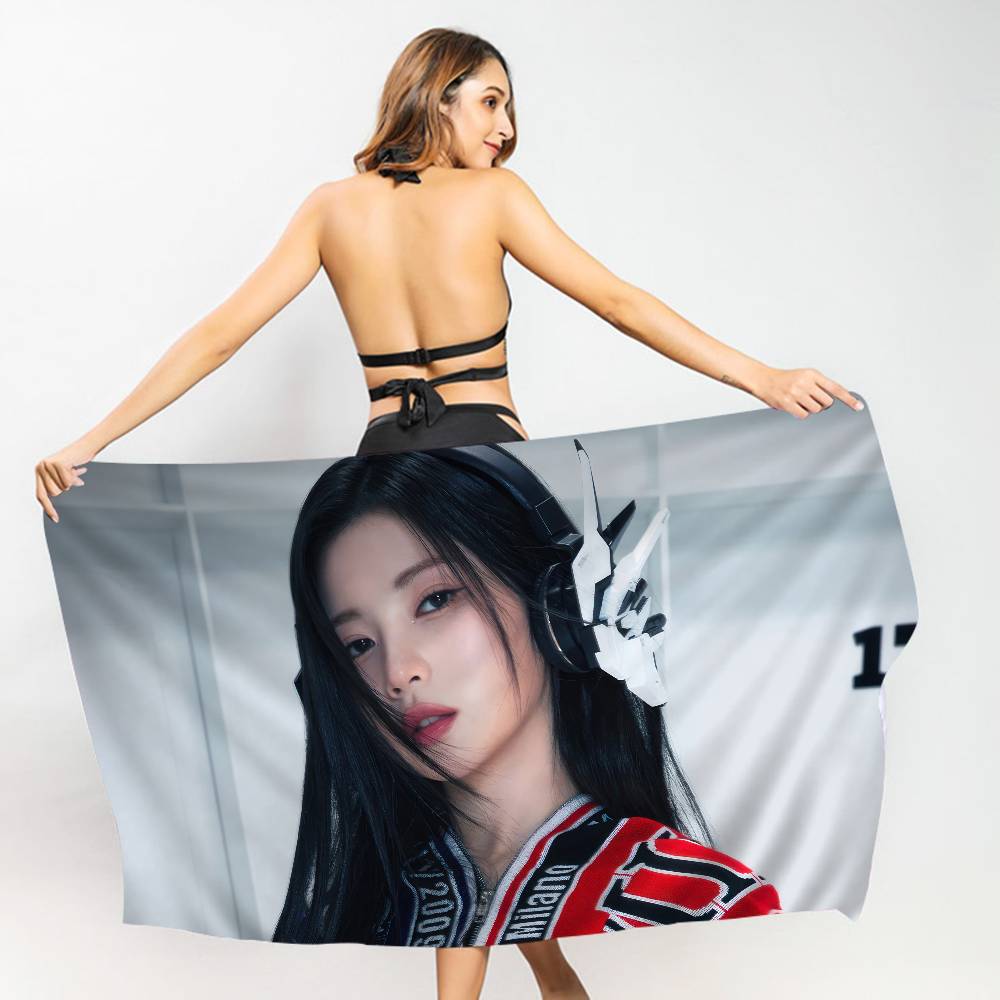 Kpop Band B-Babymonster Beach Towel Colorful Bath Towels For Girl Microfiber Quick Dry Sand Free Beach Yoga Spa Gym Pool