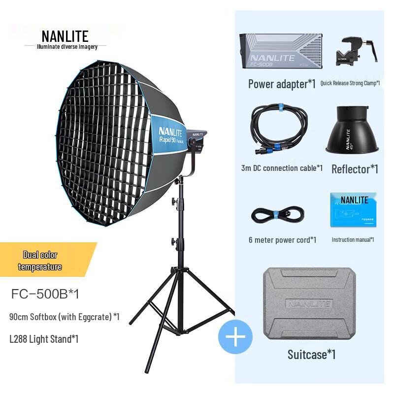 NANLITE FC-500B Bi-Color LED Video Light