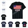 ZX Mehr Design USA Patriotische Amerikanische Flagge Für Männer Frauen US T-Shirt Hip Hop Tops Baumwoll-T-Shirts