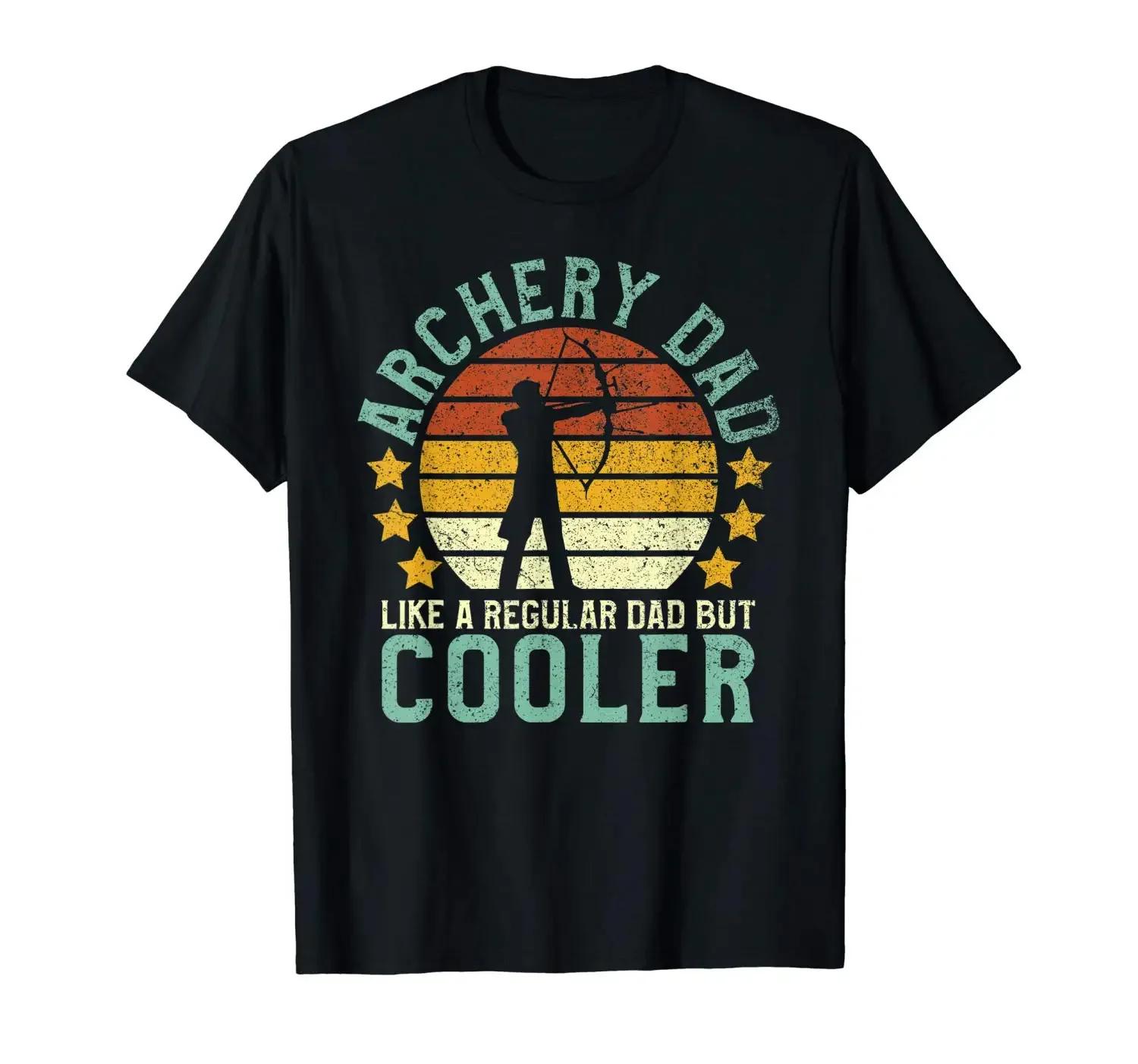 

Retro Bow Archery Dad Fathers Day Archer Gift TShirt 100 Cotton ONeck Summer Short Sleeve Casual Mens Tshirt Size S3XL 4XL