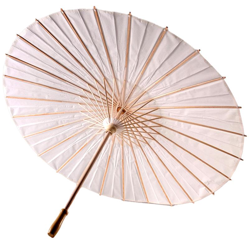 1Pc Parasol Folding Paper Umbrella DIY Home Decoration Chinese Art Dance Party Props Bamboo