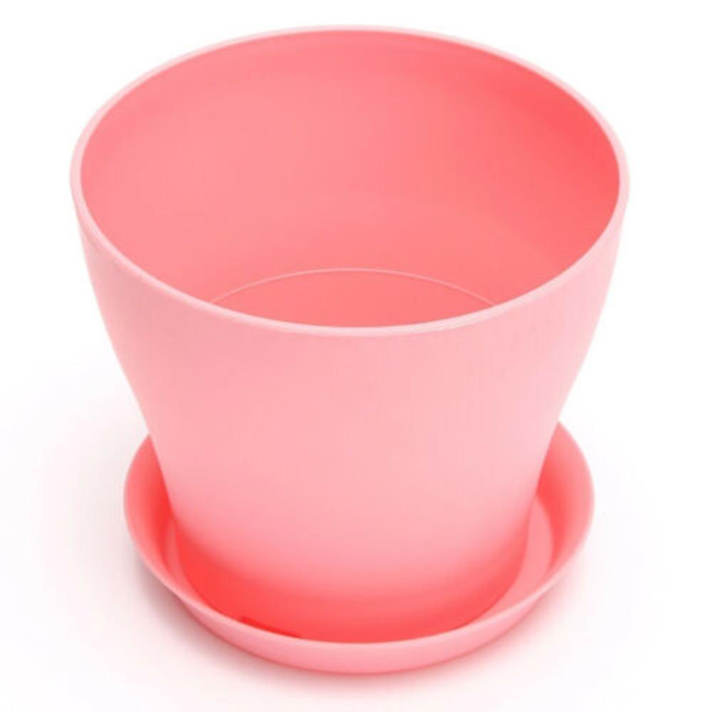 5pcs Decorative Flower Pots Gloss Plastic Plant Planter Saucer Tray Garden Decor 5pcs Decorative Flower Pots Gloss Plastic Plant Planter Saucer Tray Garden Decor
